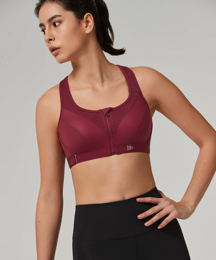 Running Girl High Impact Strappy Back Padded Sports Bra Size Medium Tan  Brown - $14 - From Brieann