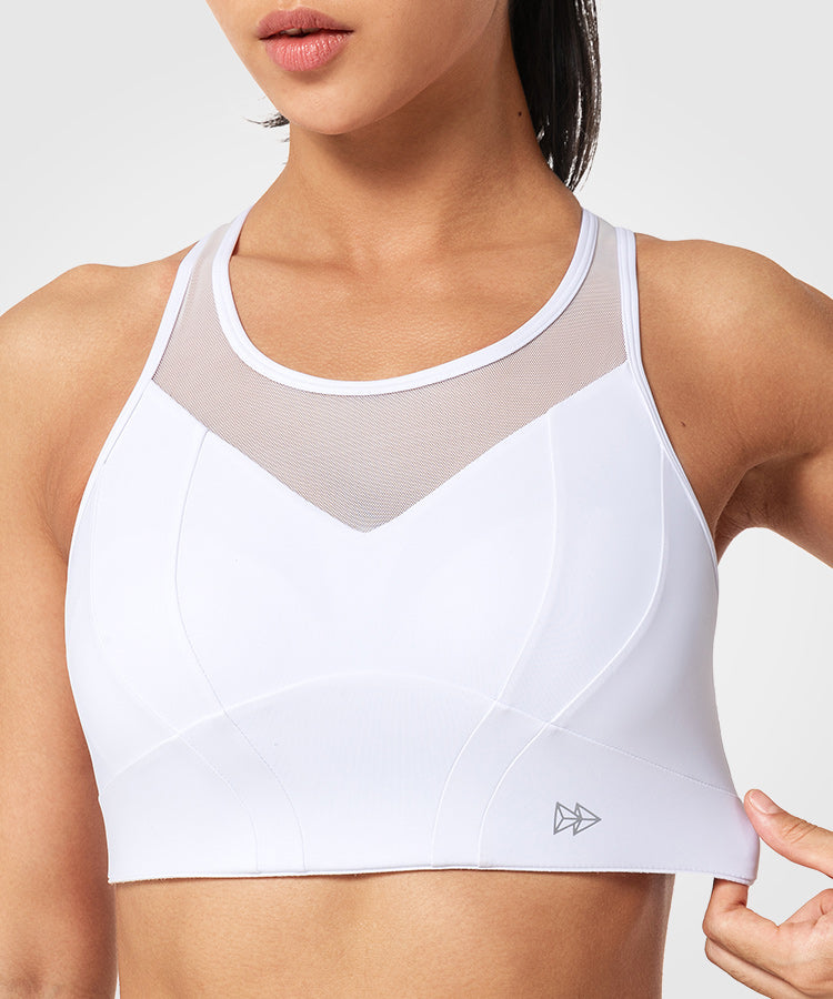 Mesh top hot sale sports bra