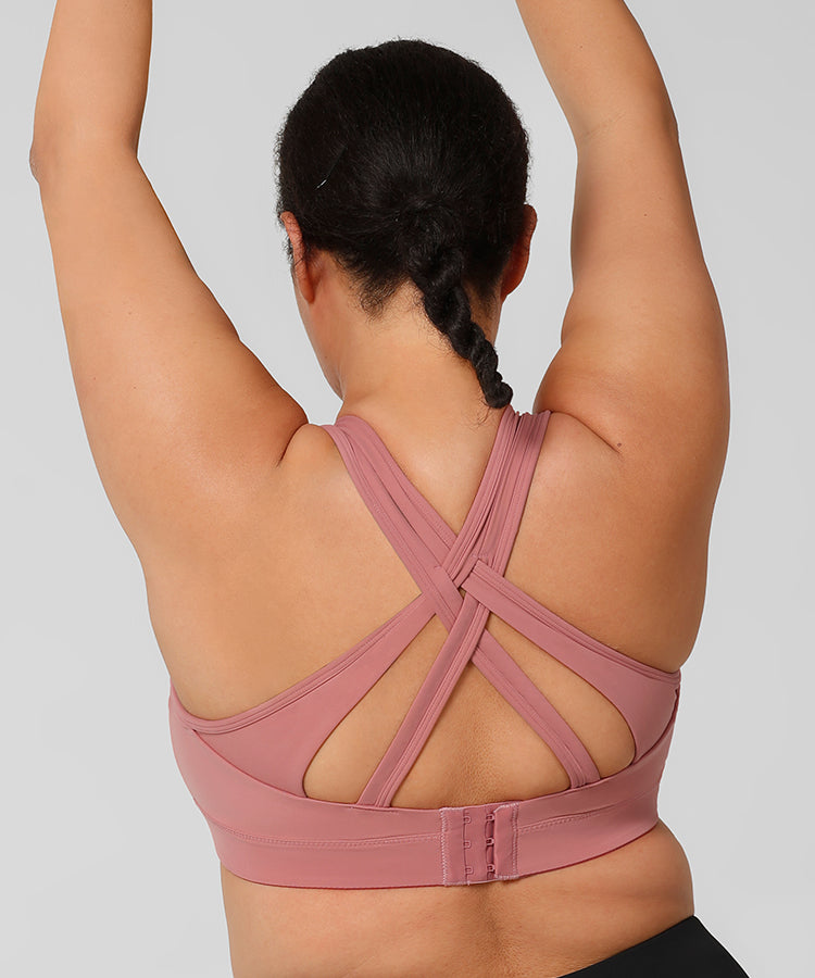 Womens criss cross back supportive high impact sports bra – Yvette_UK