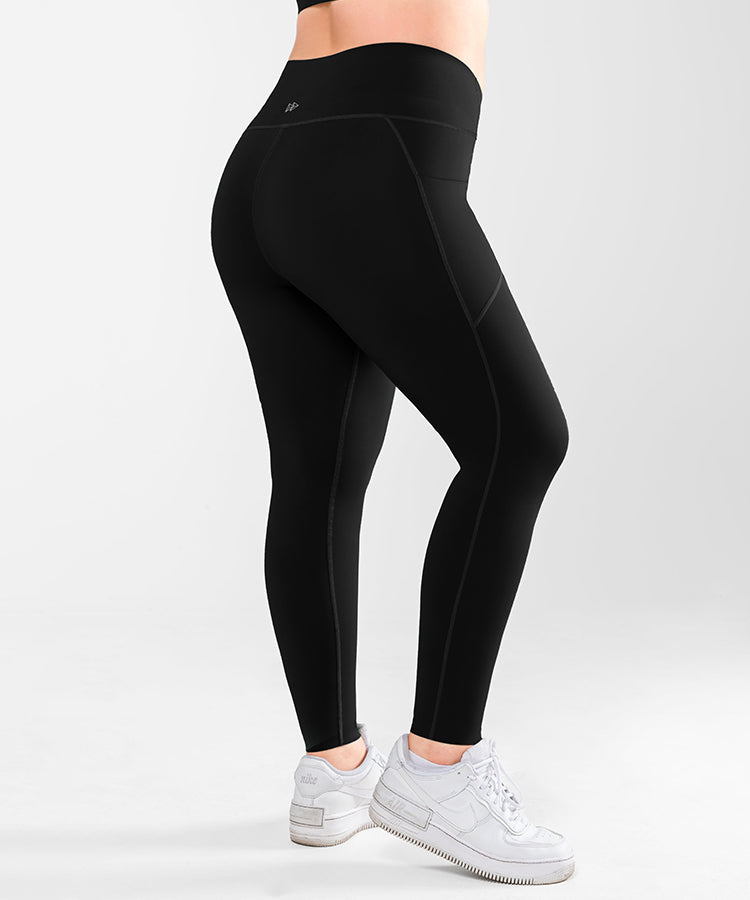 Mid rise black on sale leggings