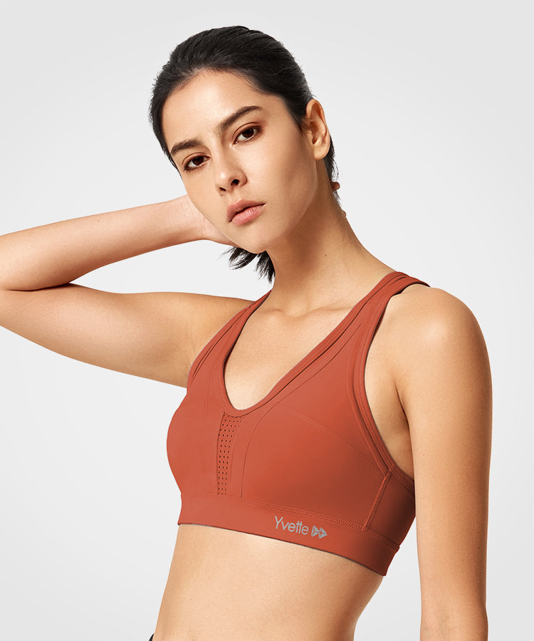 Orange sports bra online