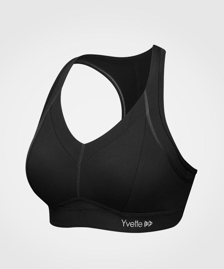 YIONTAN Running Sports Bra for Women with Raceback Sports Bras